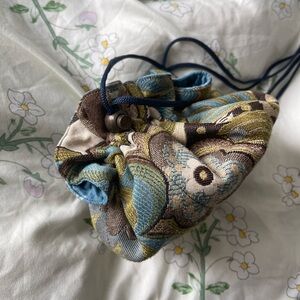 Elegant Multicolor Drawstring Pouch